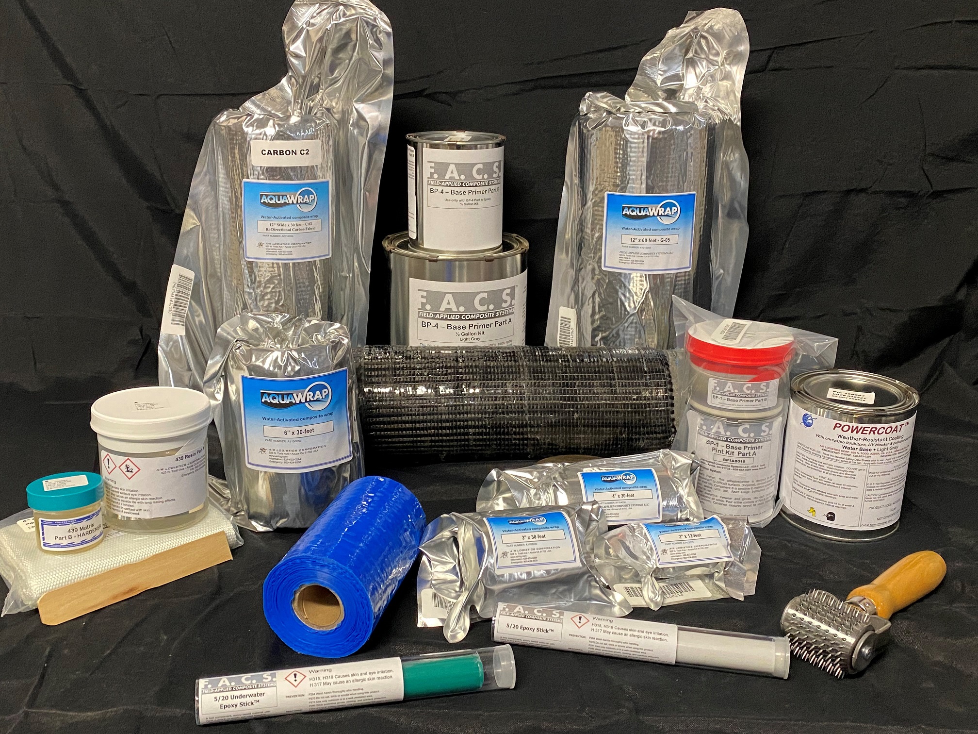 Aquawrap® Water Cured PCC-II Compliant FRP Repair System 